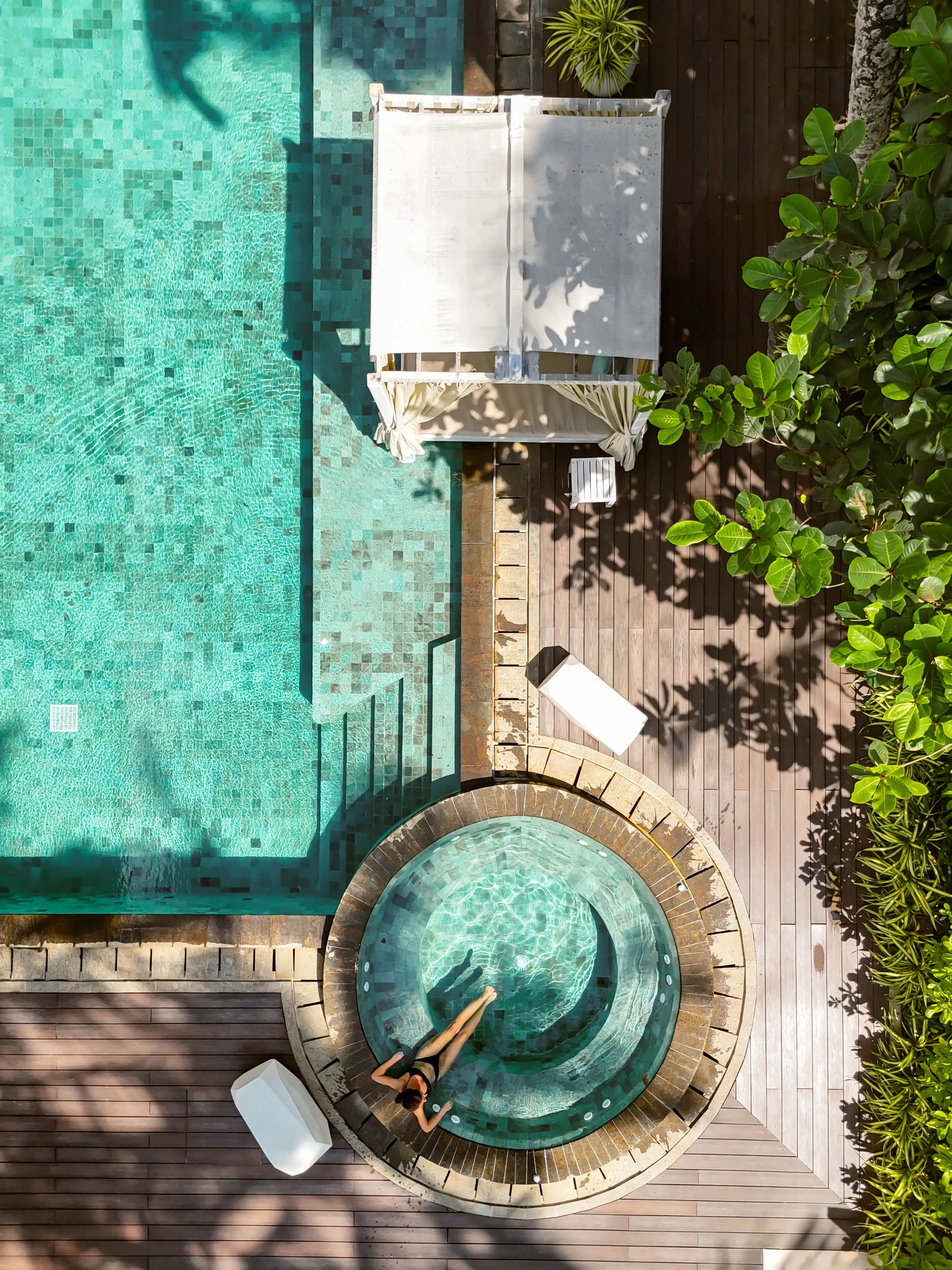 Selenya Private Pool from the Sky